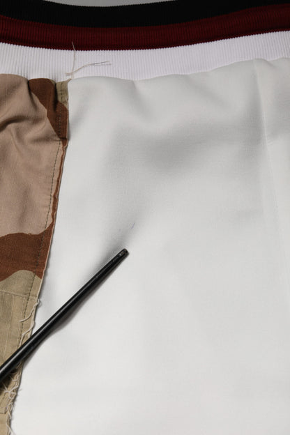 Dolce & Gabbana White Camouflage Patchwork Sweatpants Pants by Dolce & Gabbana