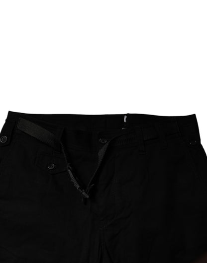 Dolce & Gabbana Black Cotton Stretch Skinny Cargo Denim Jeans by Dolce & Gabbana
