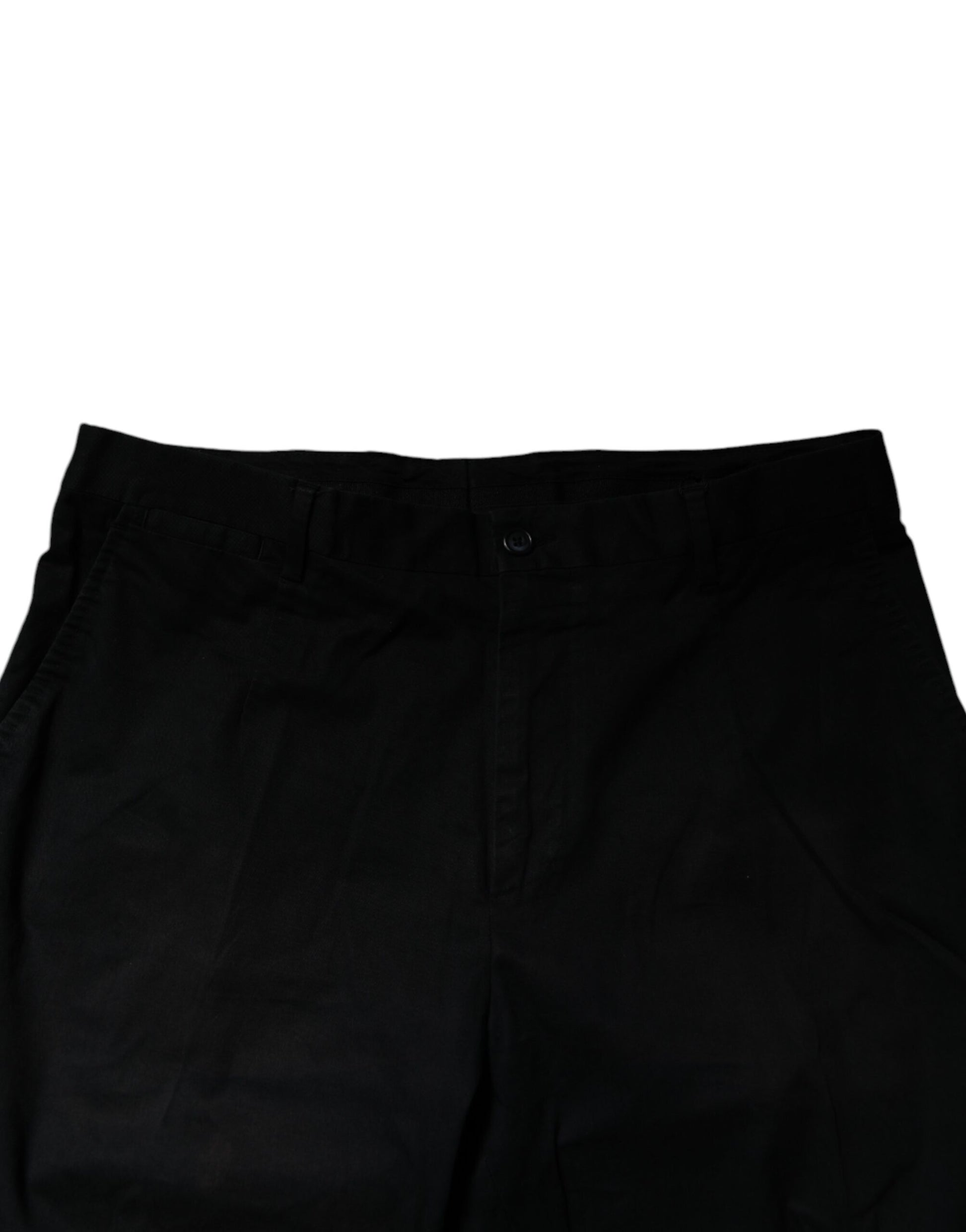 Dolce & Gabbana Black Cotton Stretch Skinny Dress Formal Pants by Dolce & Gabbana