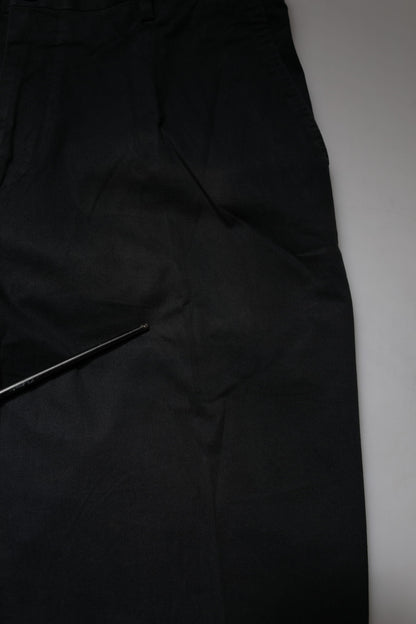 Dolce & Gabbana Black Cotton Stretch Skinny Dress Formal Pants by Dolce & Gabbana