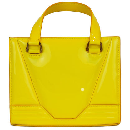 Sac à main en cuir jaune Ferrari