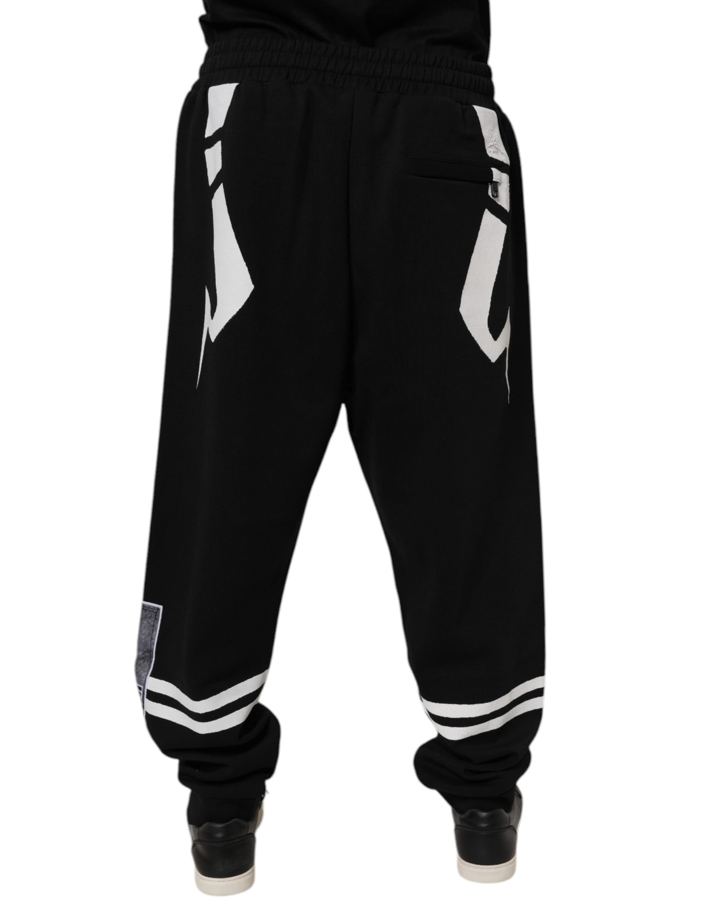 Dolce & Gabbana Black Logo Cotton Jogger Sweatpants Pants by Dolce & Gabbana