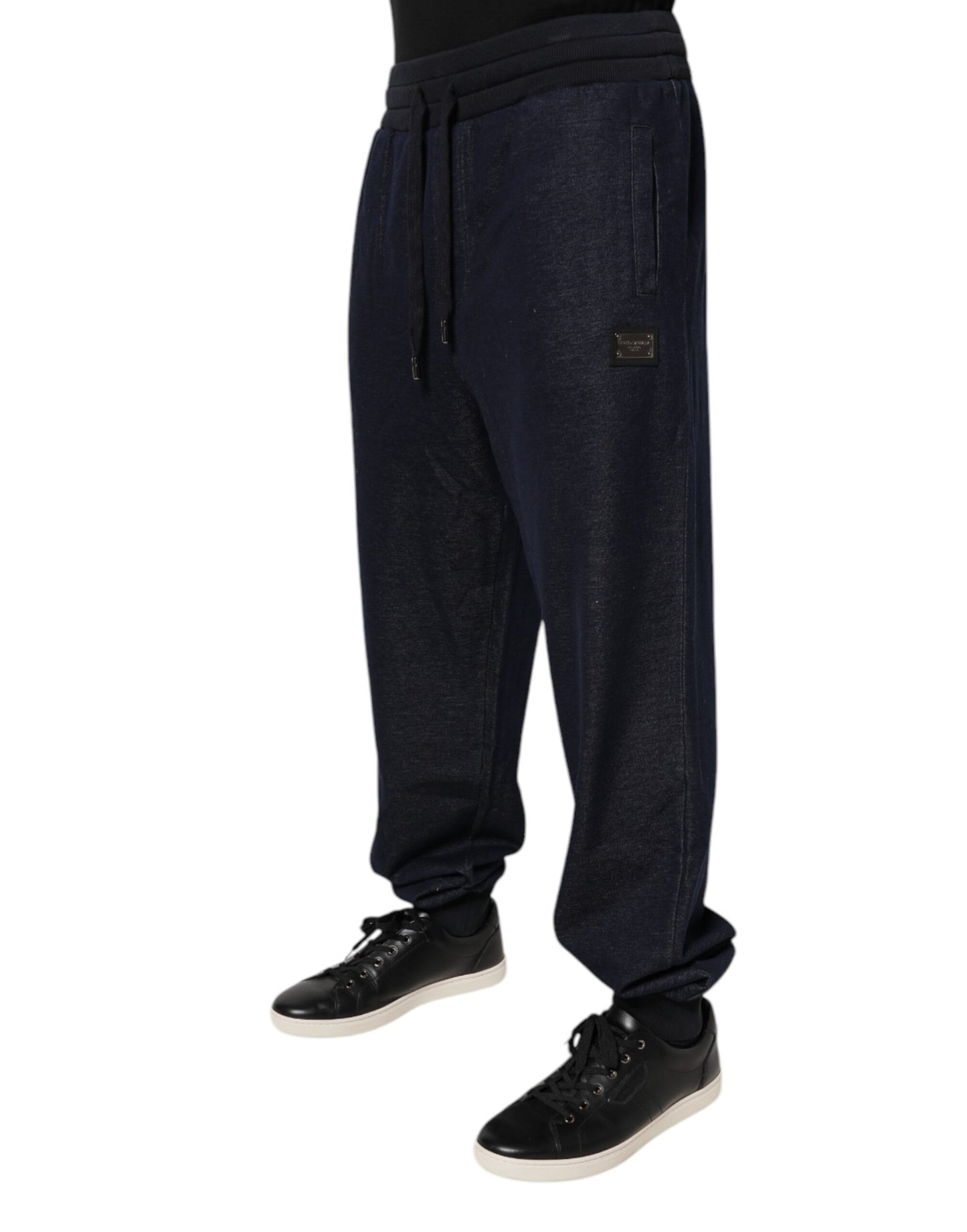 Dolce & Gabbana Black Jacquard Jogger Men Sweatpants Pants by Dolce & Gabbana