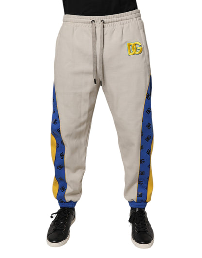 Dolce & Gabbana Multicolor Cotton DG Jogger Sweatpants Pants by Dolce & Gabbana
