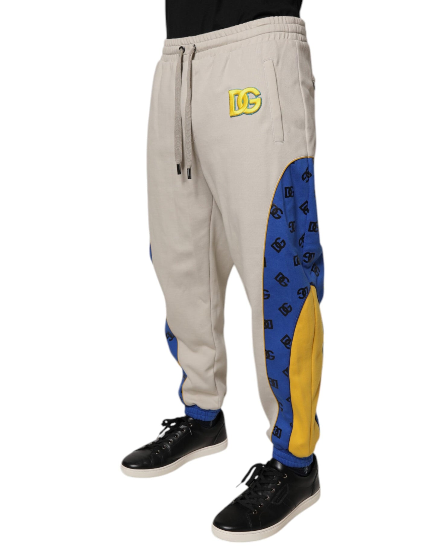Dolce & Gabbana Multicolor Cotton DG Jogger Sweatpants Pants by Dolce & Gabbana