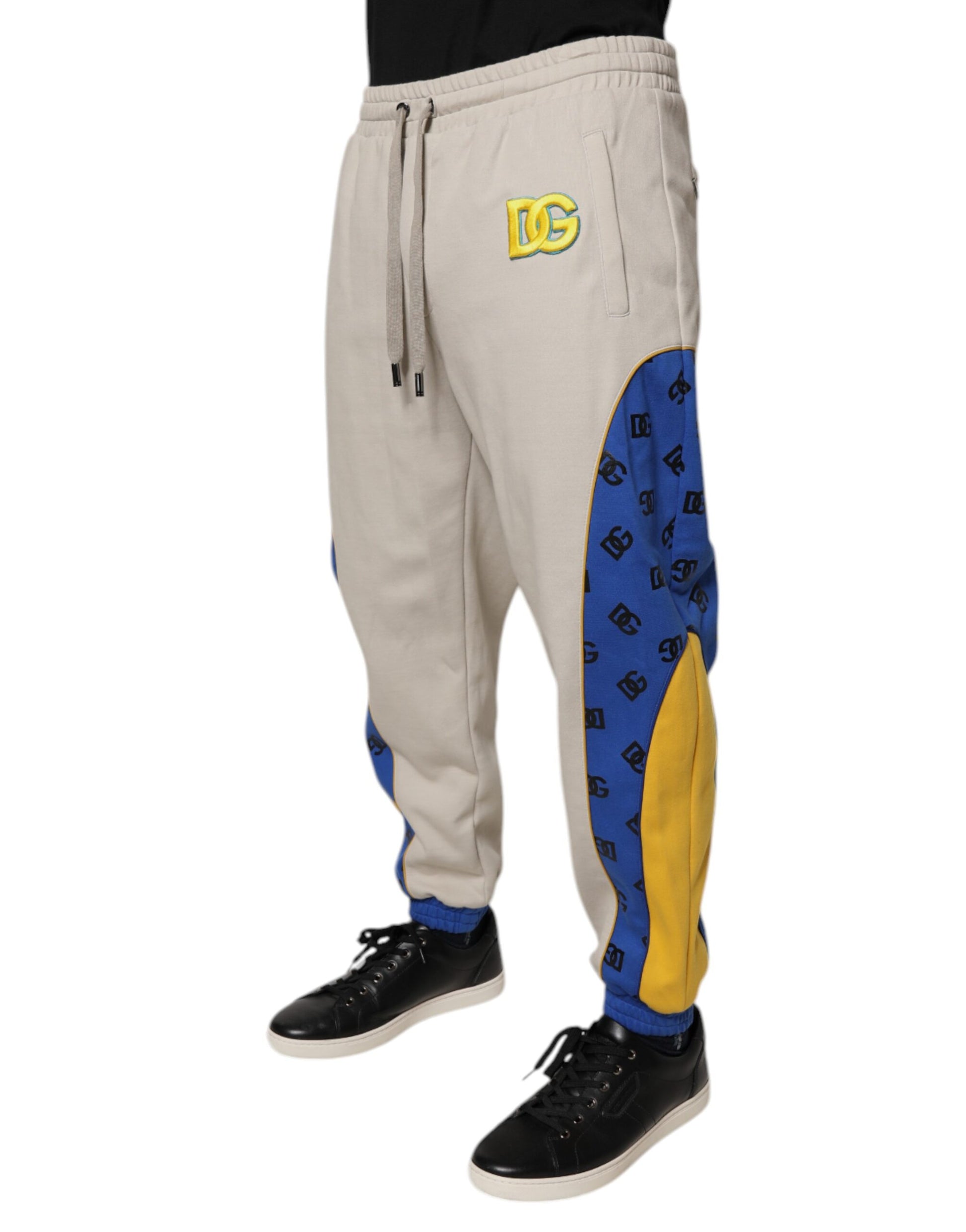 Dolce & Gabbana Multicolor Cotton DG Jogger Sweatpants Pants by Dolce & Gabbana
