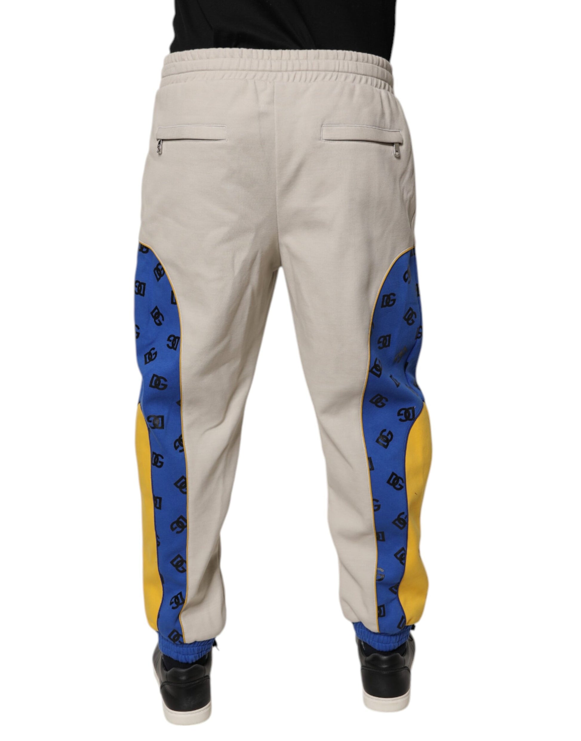 Dolce & Gabbana Multicolor Cotton DG Jogger Sweatpants Pants by Dolce & Gabbana