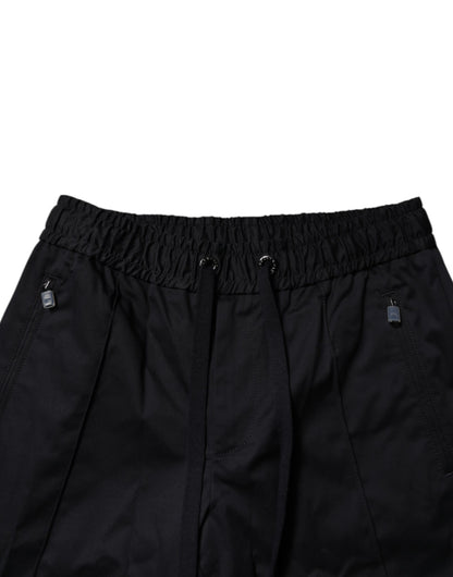 Dolce & Gabbana Dark Blue Cotton Men Jogger Sweatpants Pants by Dolce & Gabbana