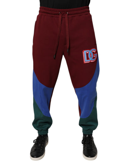 Dolce & Gabbana Multicolor Cotton Men Jogger Sweatpants Pants by Dolce & Gabbana