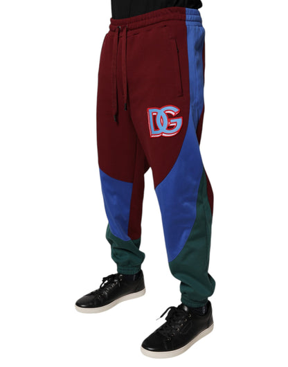 Dolce & Gabbana Multicolor Cotton Men Jogger Sweatpants Pants by Dolce & Gabbana