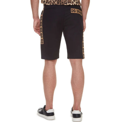 Short en coton noir Dolce &amp; Gabbana