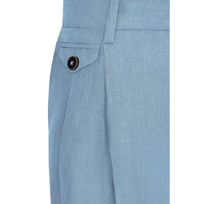 Short homme en lin bleu clair Dolce &amp; Gabbana