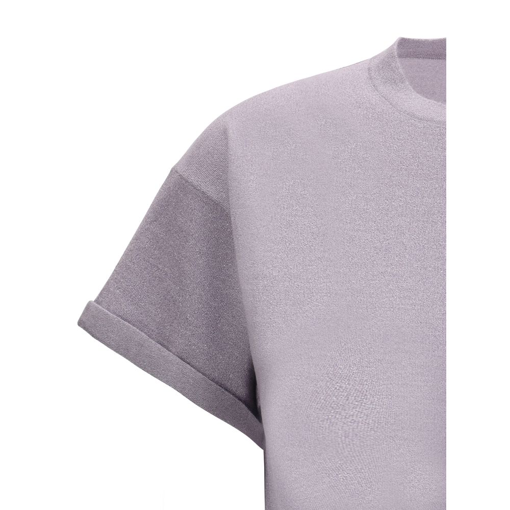T-shirt à paillettes en cachemire Brunello Cucinelli