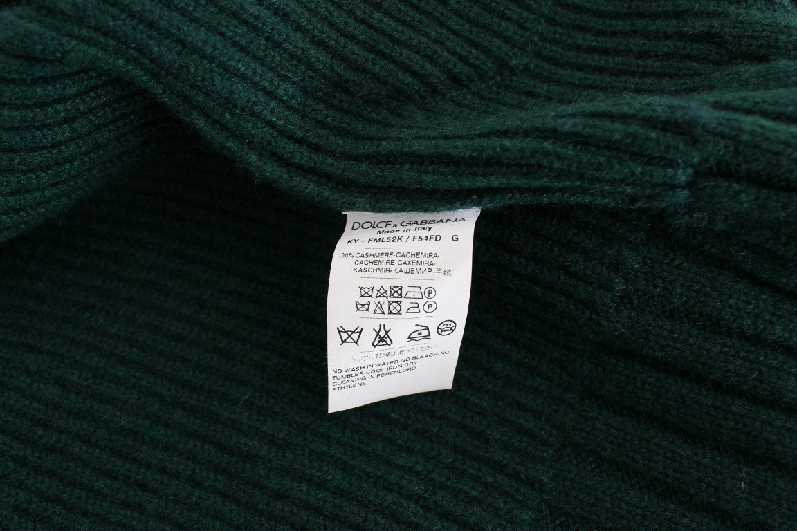 Dolce &amp; Gabbana Élégant pull cardigan en cachemire vert