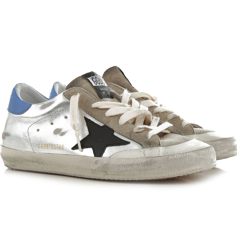 Golden Goose Gray Calfskin Sneaker by Golden Goose