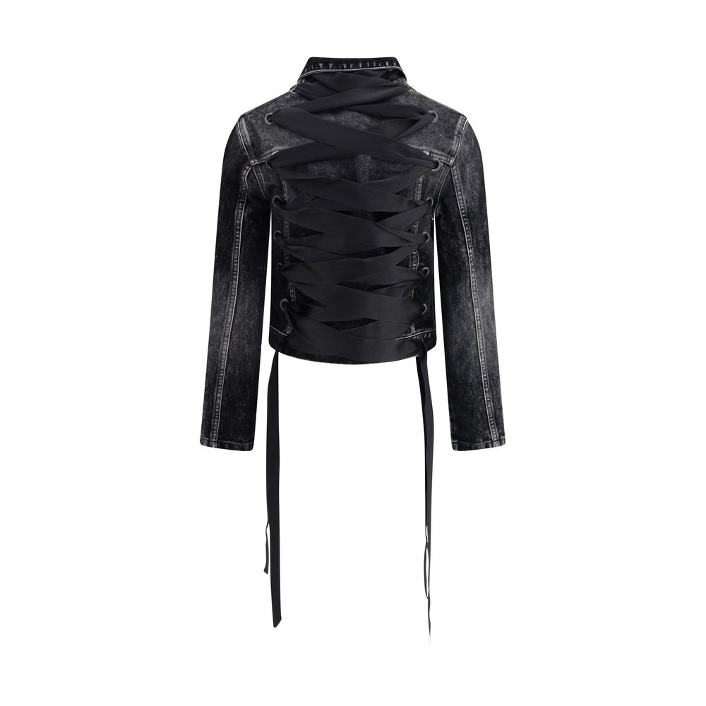 Veste en jean Balenciaga avec ruban