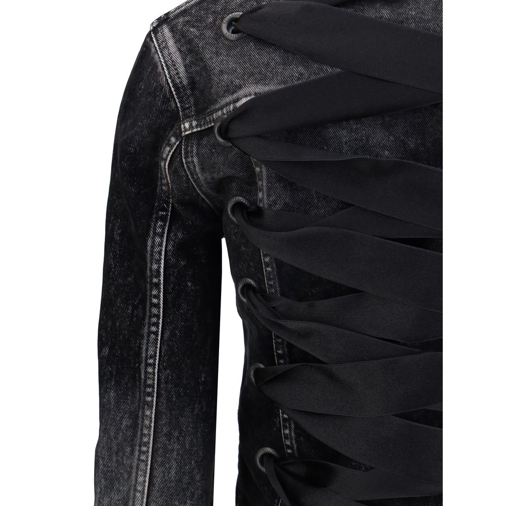 Veste en jean Balenciaga avec ruban