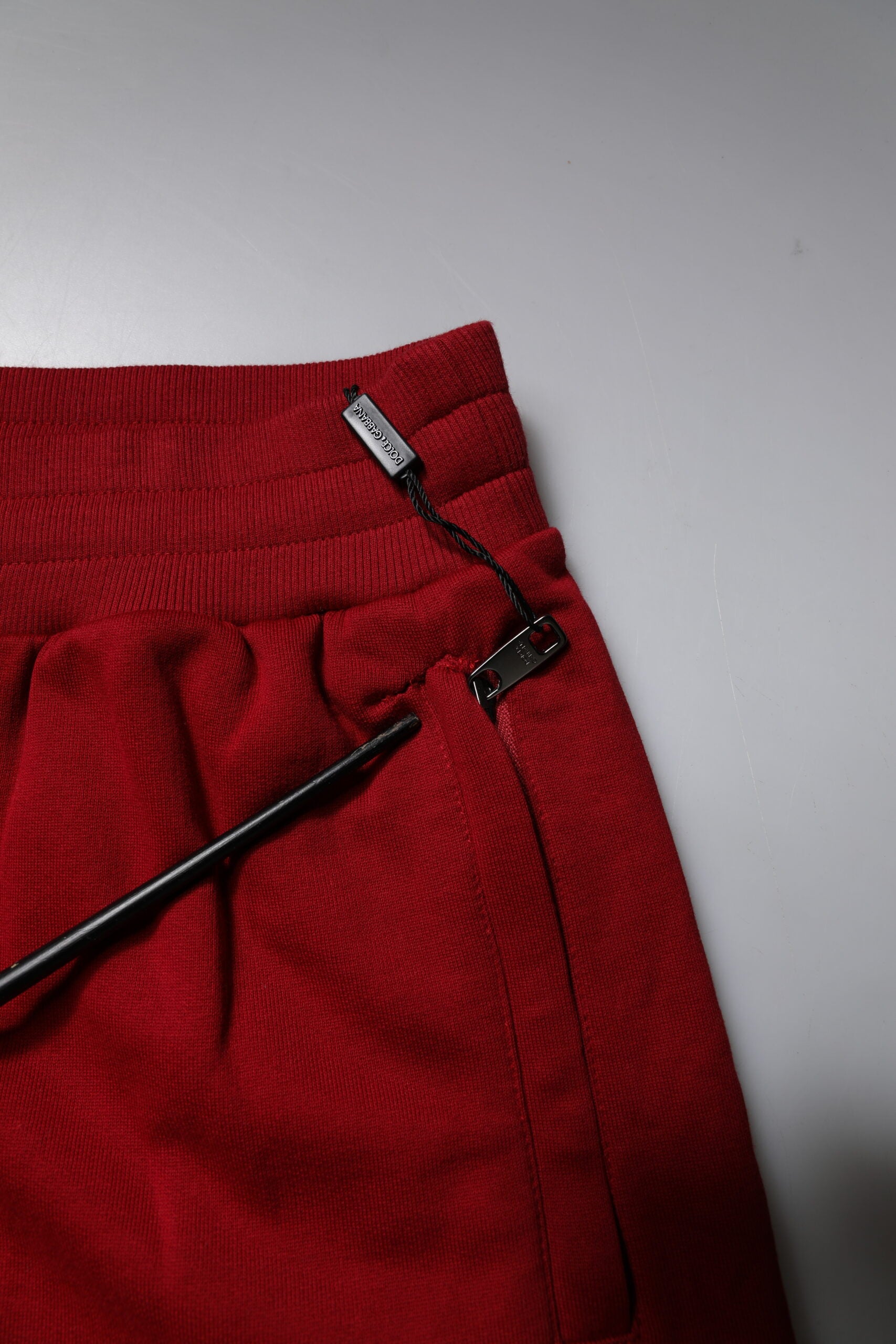 Dolce & Gabbana Red Logo Tape Cotton Jogger Sweatpants Pants by Dolce & Gabbana