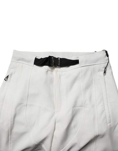 Dolce & Gabbana Wide Leg Broeken Wit Gemaakt In Italië