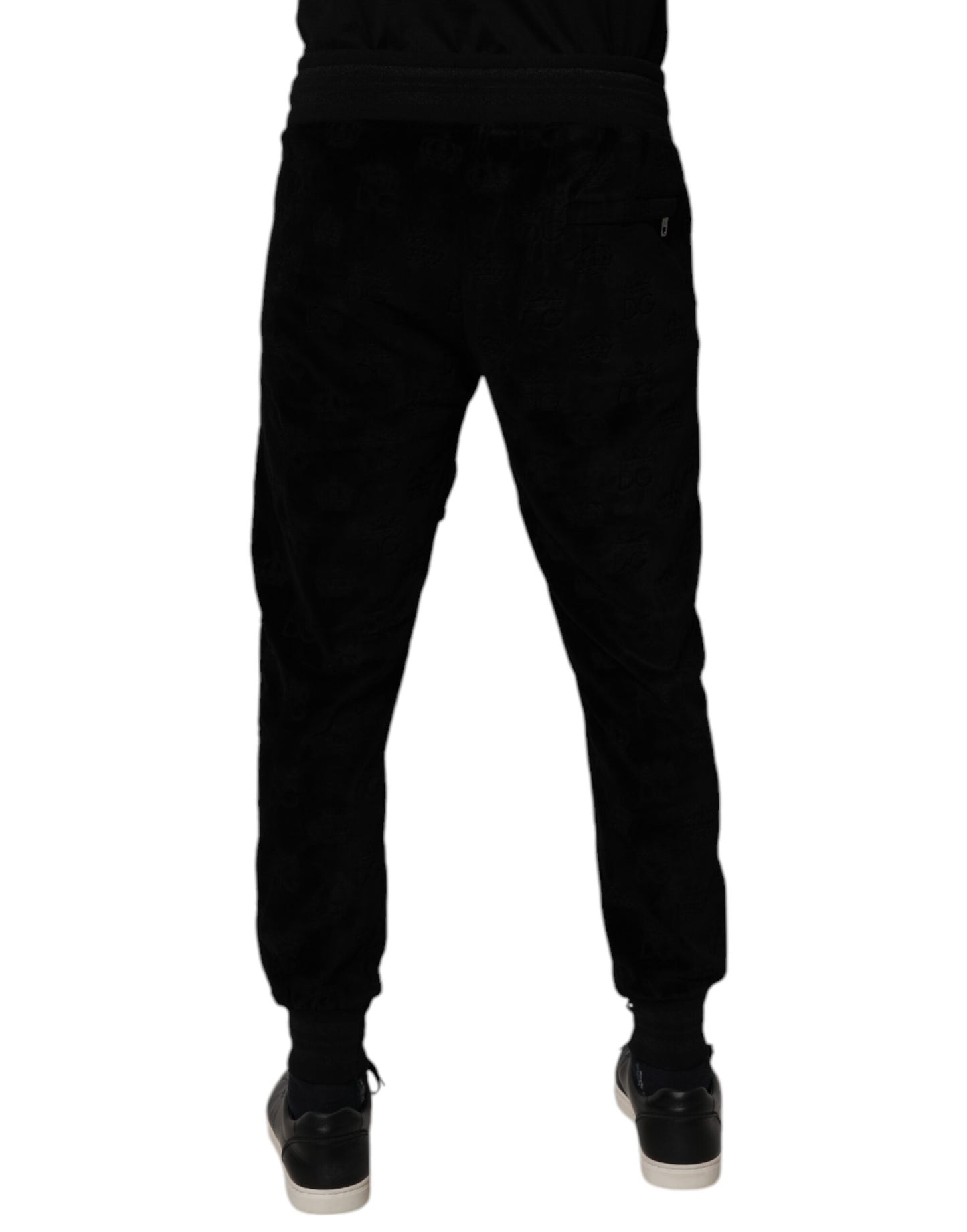 Dolce & Gabbana Black Cotton Jogger Men Sweatpants Pants by Dolce & Gabbana