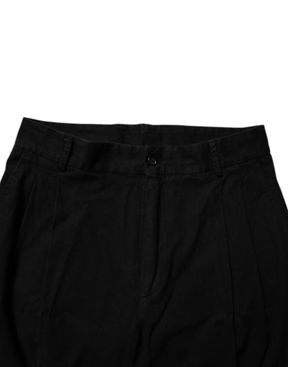 Dolce & Gabbana Black Cotton Stretch Skinny Pants by Dolce & Gabbana
