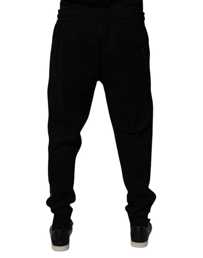 Dolce & Gabbana Black Cotton Blend Jogger Sweatpants Pants by Dolce & Gabbana