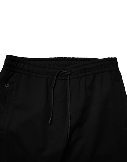Dolce & Gabbana Black Cotton Blend Jogger Sweatpants Pants by Dolce & Gabbana