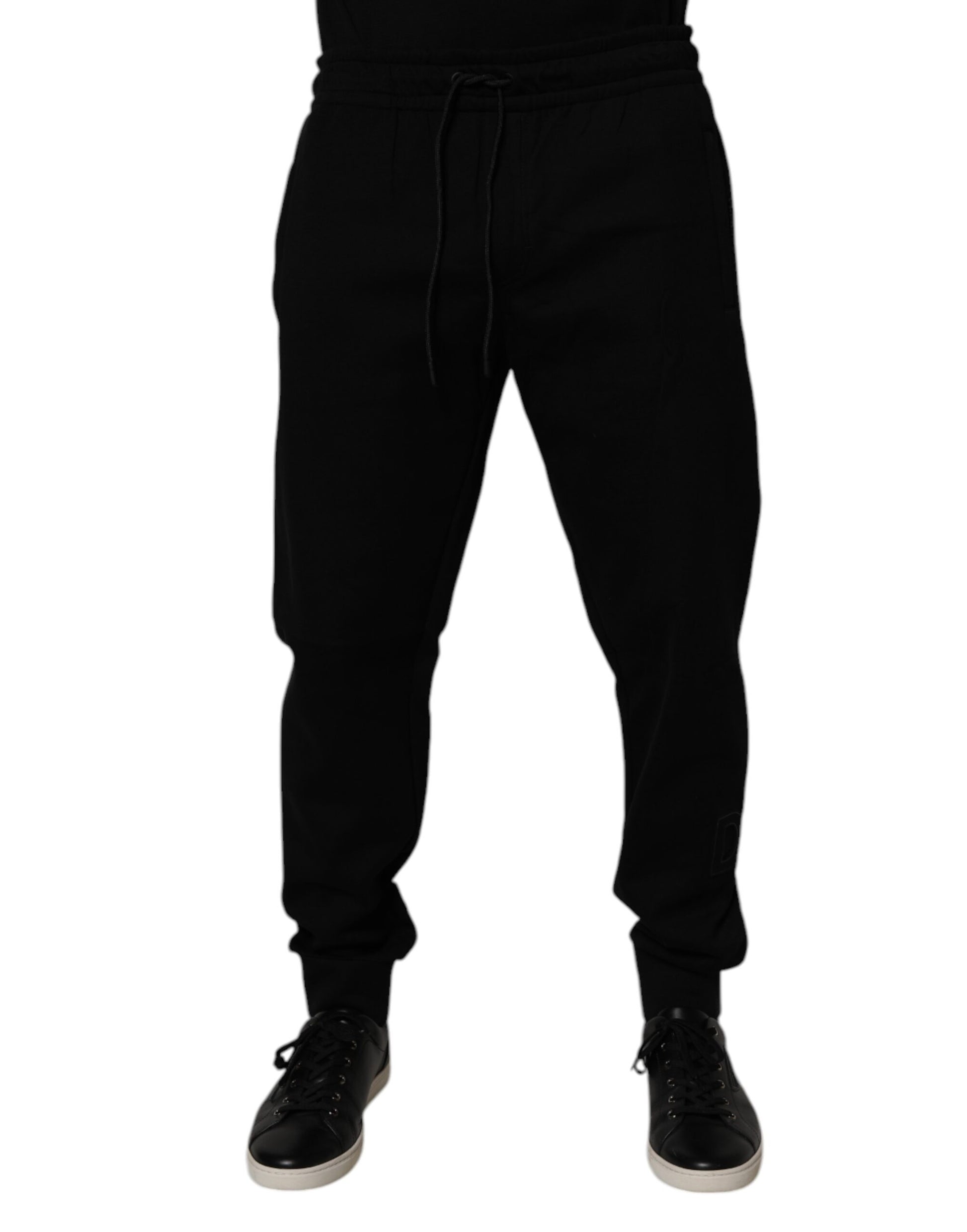 Dolce & Gabbana Black Cotton Blend Jogger Sweatpants Pants by Dolce & Gabbana
