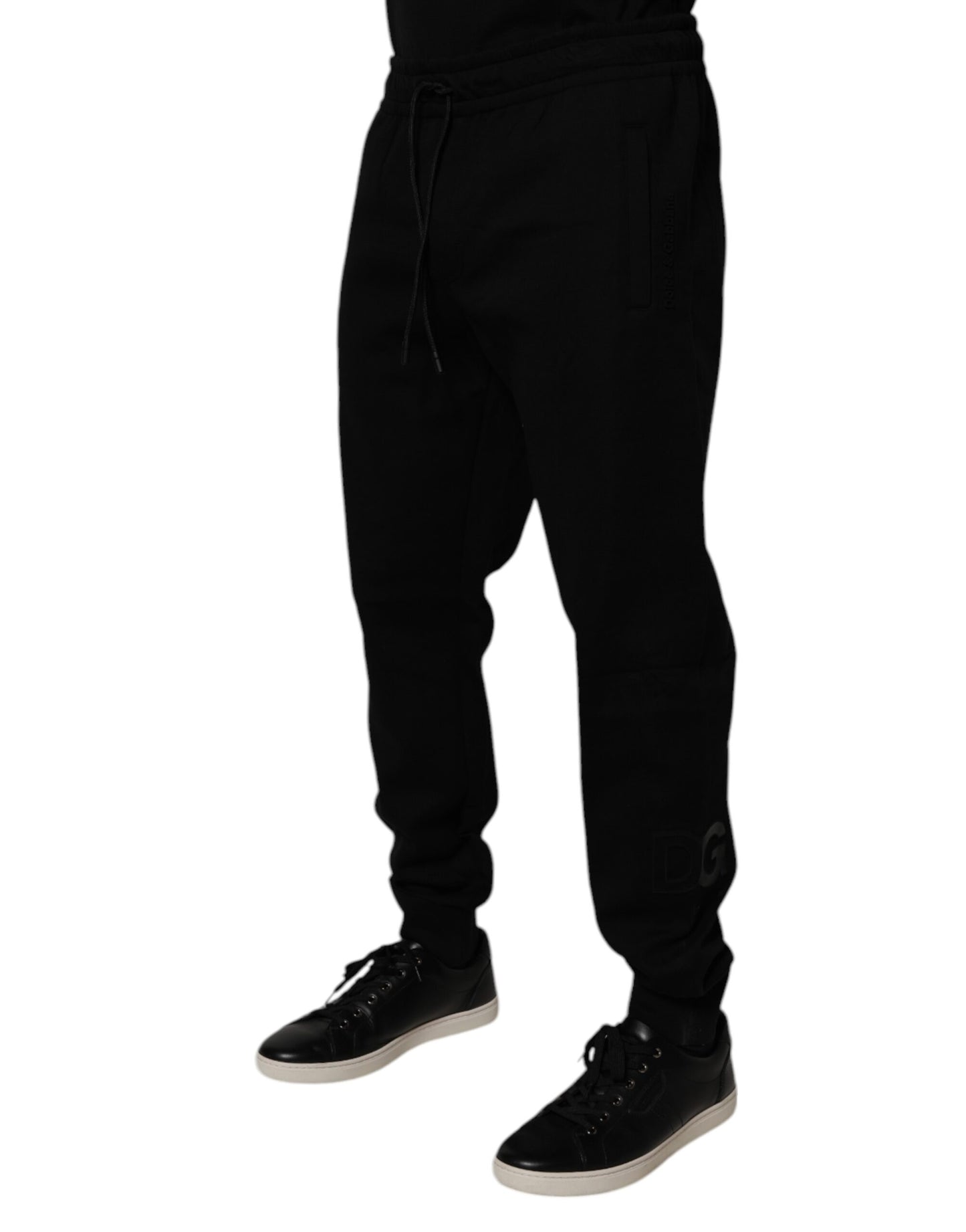 Dolce & Gabbana Black Cotton Blend Jogger Sweatpants Pants by Dolce & Gabbana