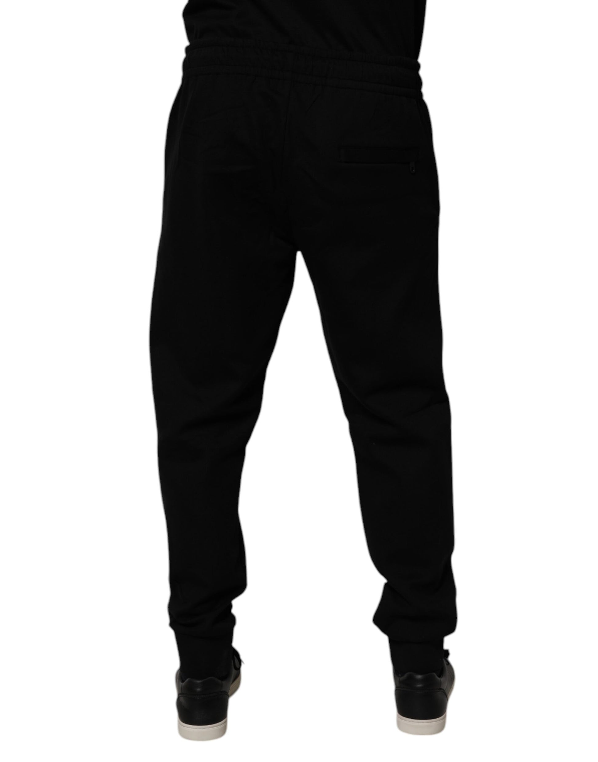Dolce & Gabbana Black Cotton Blend Jogger Sweatpants Pants by Dolce & Gabbana