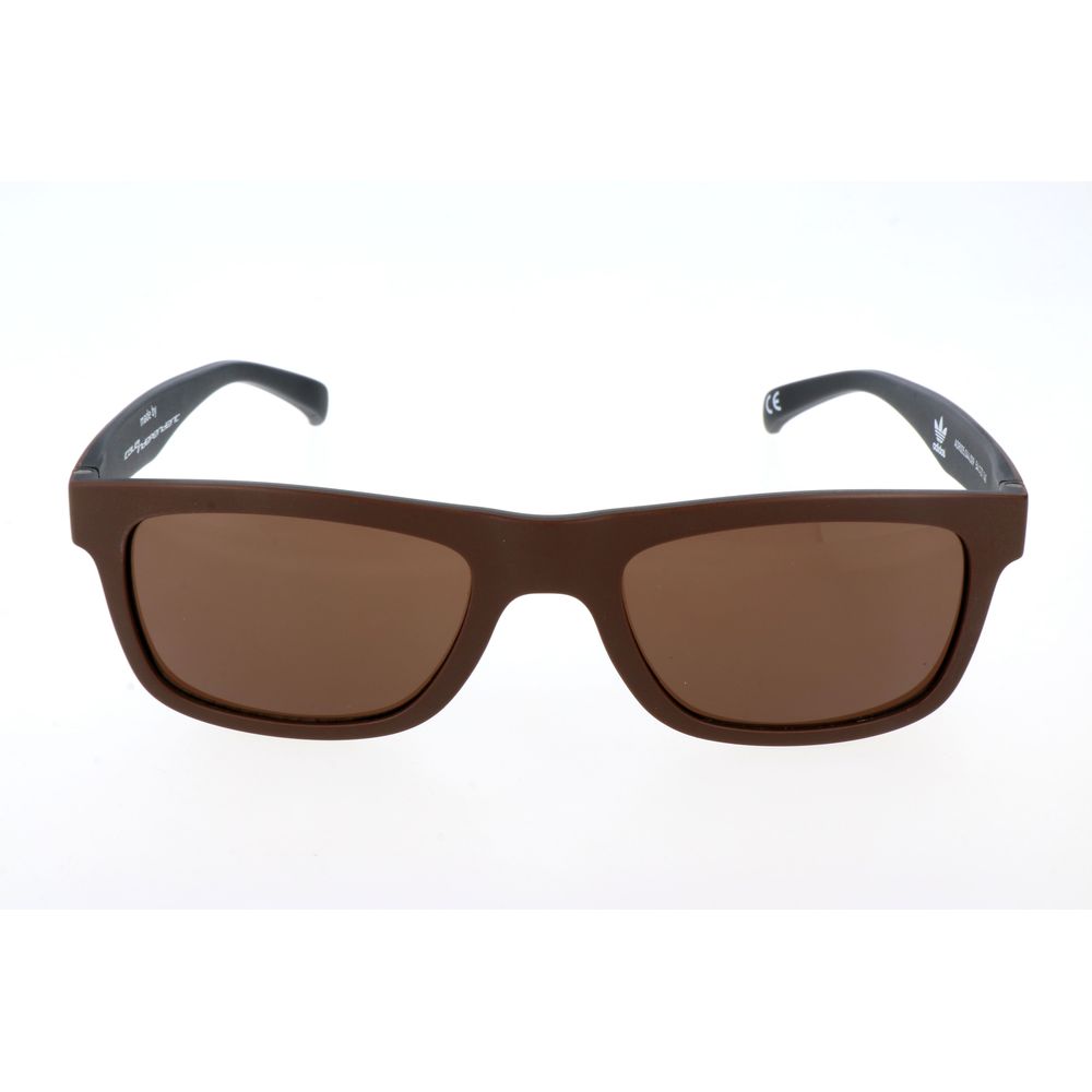 Lunettes de soleil Adidas en cuir de veau marron