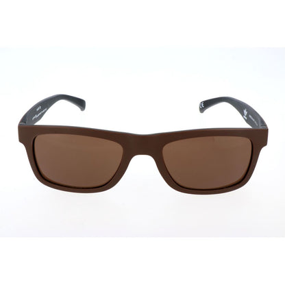 Lunettes de soleil Adidas en cuir de veau marron