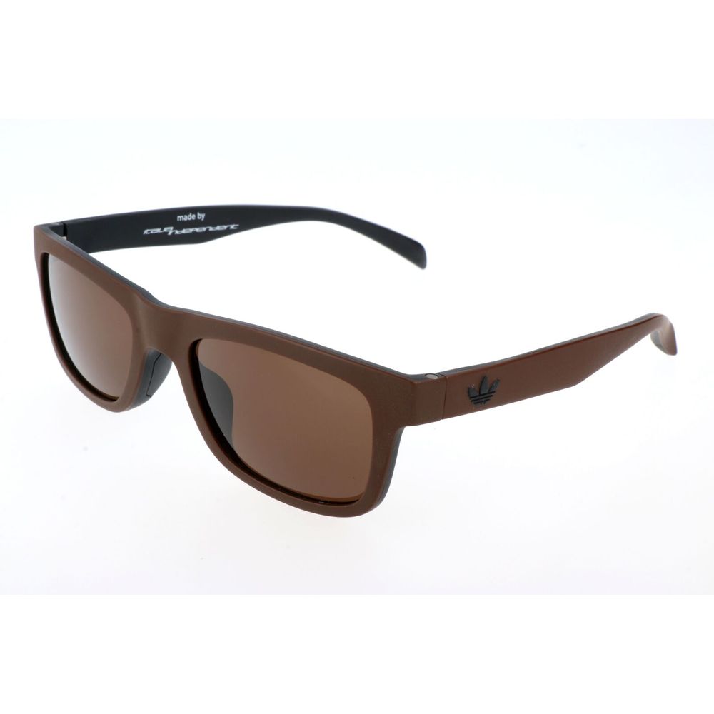 Lunettes de soleil Adidas en cuir de veau marron