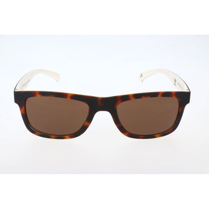 Lunettes de soleil Adidas en cuir de veau marron
