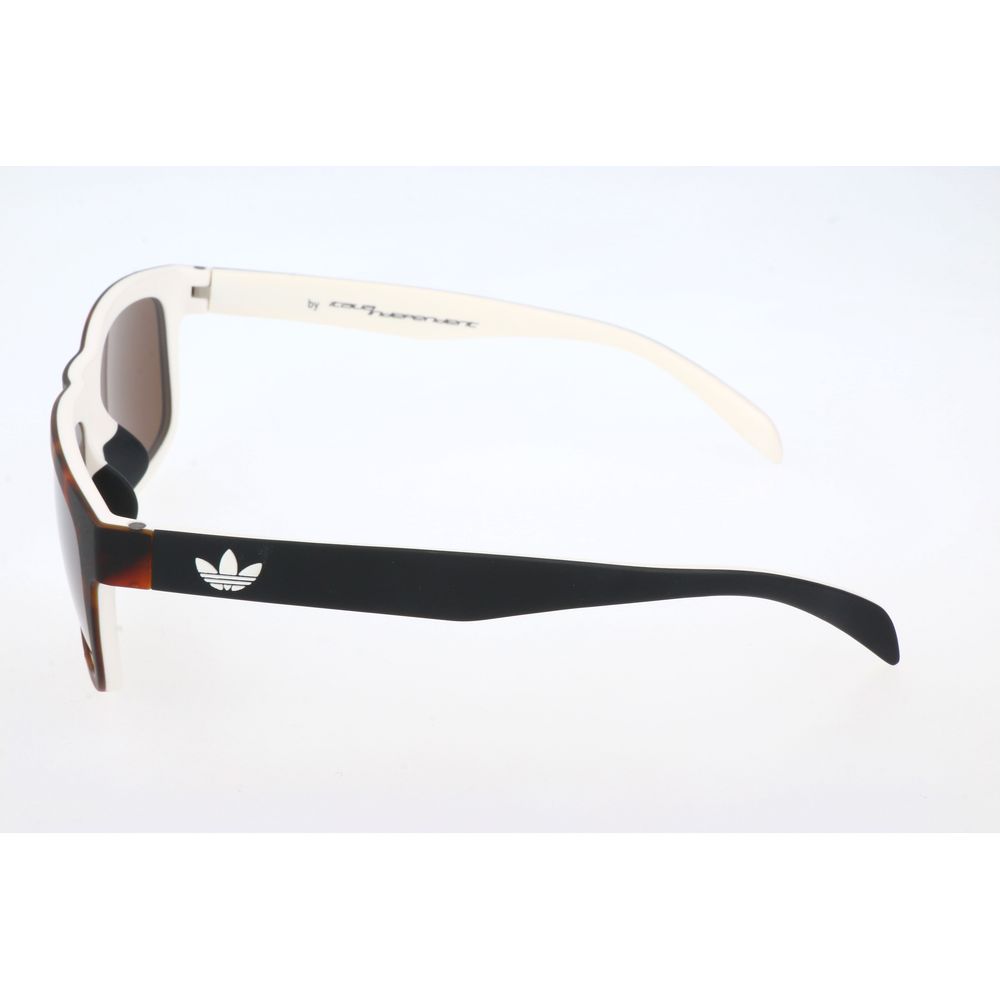 Lunettes de soleil Adidas en cuir de veau marron