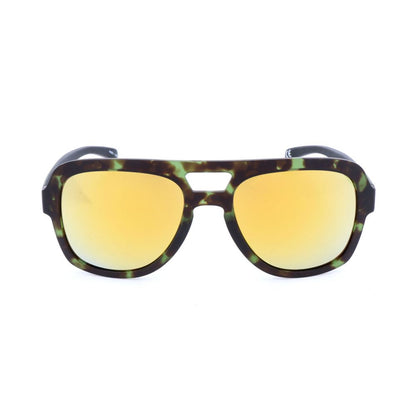 Lunettes de soleil Adidas en cuir de veau marron