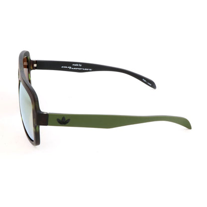 Lunettes de soleil Adidas en cuir de veau marron