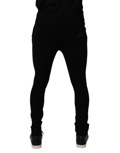 Dolce & Gabbana Black Cashmere Jogger Men Sweatpants Pants by Dolce & Gabbana
