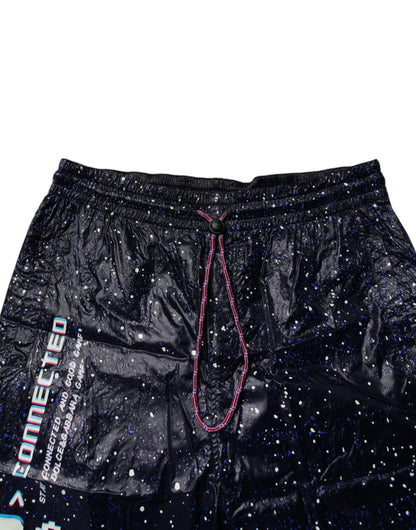 Dolce & Gabbana Dark Blue DG Game Print Cotton Jogger Pants by Dolce & Gabbana