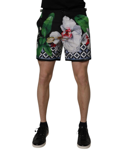 Dolce &amp; Gabbana Multicolor Floral Polyester Men Bermuda Shorts