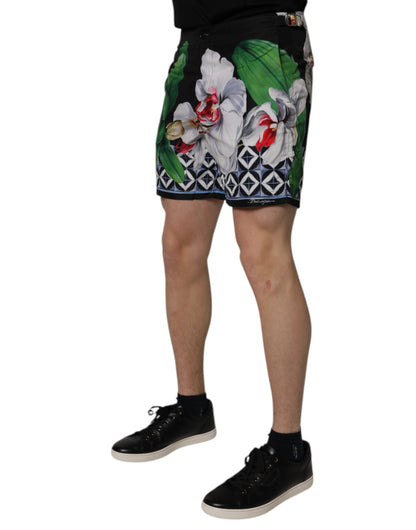 Dolce &amp; Gabbana Multicolor Floral Polyester Men Bermuda Shorts