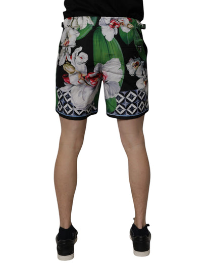 Dolce &amp; Gabbana Multicolor Floral Polyester Men Bermuda Shorts