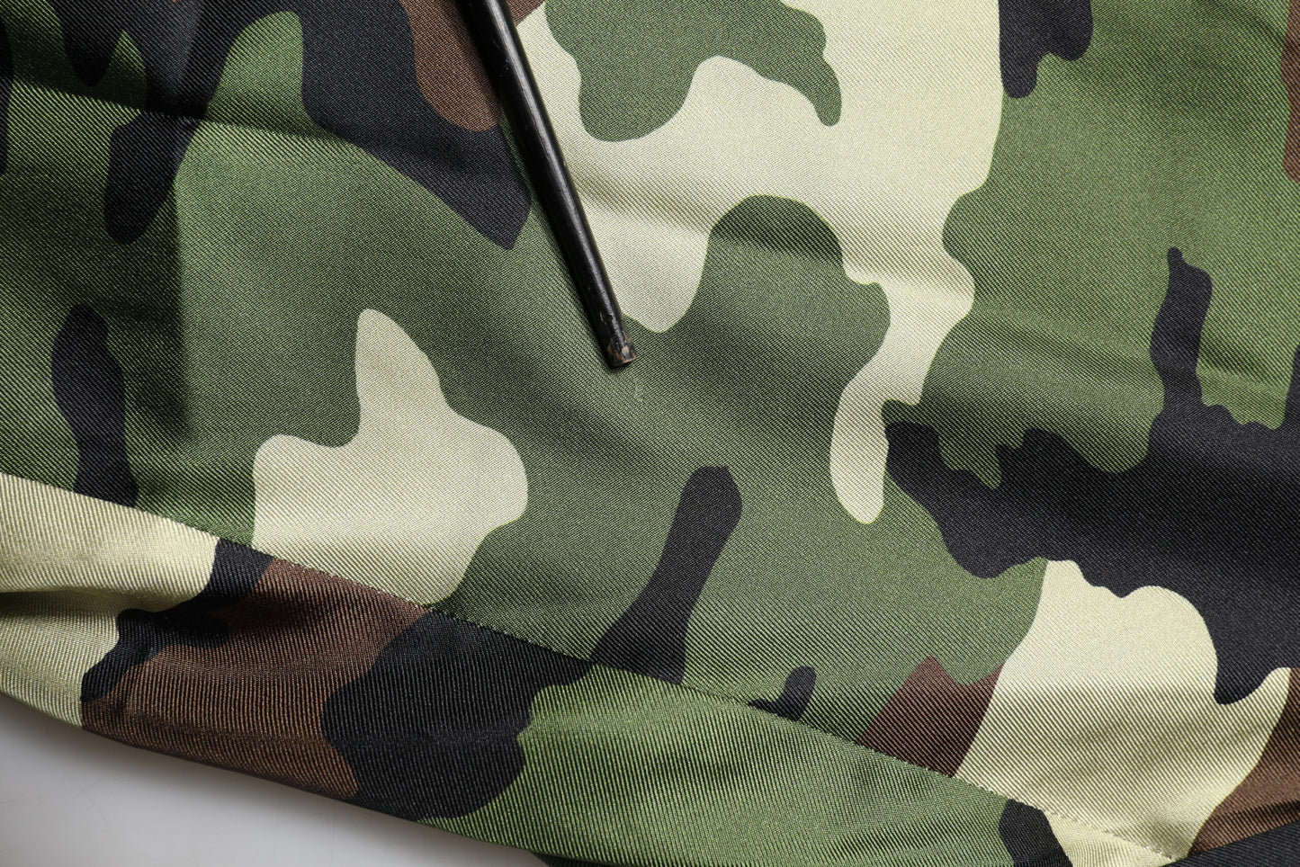 Dolce &amp; Gabbana Multicolor Camouflage Silk Mid Waist Bermuda Shorts