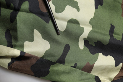 Dolce &amp; Gabbana Multicolor Camouflage Silk Mid Waist Bermuda Shorts