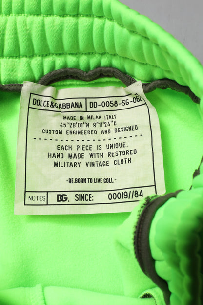 Dolce &amp; Gabbana Green Patchwork Cargo Bermuda Shorts