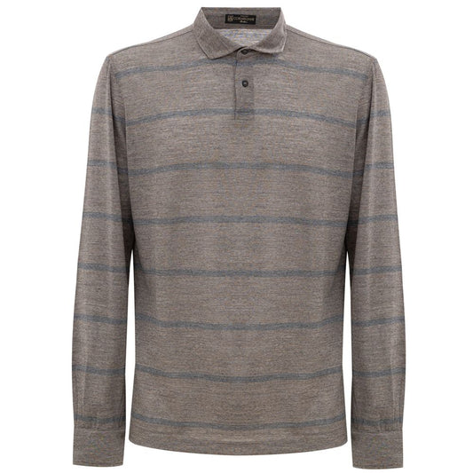 Polo en laine bicolore Corneliani