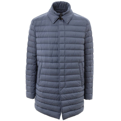 Herno Blue Polyester Jackets &amp; Coat
