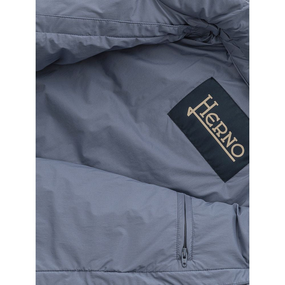 Herno Blue Polyester Jackets &amp; Coat
