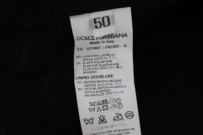 Dolce &amp; Gabbana Gray Striped Formal Cardigan