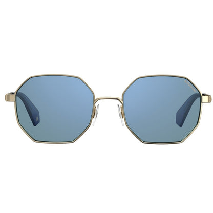 Lunettes de soleil Polaroid bicolores en métal